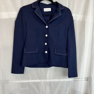 Vintage Miss Dorby Petites matching suit set ponte knit size 6p workwear